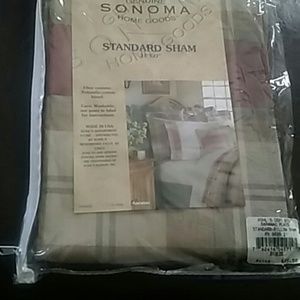 Plaid pillow sham brand new in pack.
